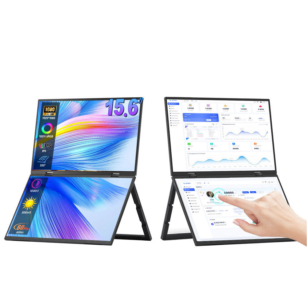 GONOX 15.6-inch touch portable dual-screen monitor extender